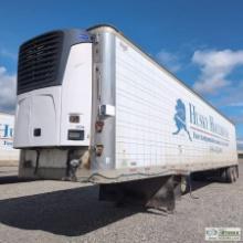 REEFER TRAILER, 2009 WABASH, 53FT, TANDEM AXLE. 2009 CAPACITY 2500A COOLER UNIT, NDL933NO-AB-A, 404A