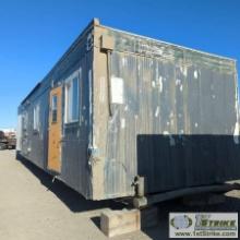 CREW FACILITY, INTERSTATE TRAILER INDUSTRIES MODEL "OFFICE REC HALL", 3 ROOM FLOOR PLAN, WIRED FOR E