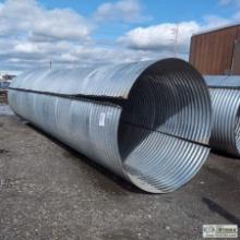 CULVERT SECTION, 5FT 6IN DIAMETER X 20FT LONG, BOLT TOGETHER HALVES, GALVANIZED STEEL