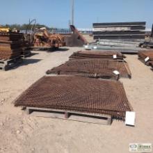 3 PALLETS. AGGREGATE SHAKER SCREEN, VARIOUS GRADES