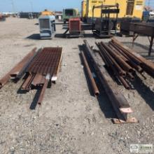1 ASSORTMENT. STEEL PIPE AND I BEAMS
