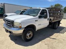 2003 FORD F350 STAKE TRUCK VN:1FDWF37F63EA66977 4x4, powered by 7.3L diesel engine, equipped with