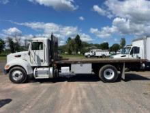 2014 PETERBILT 337 FLATBED TRUCK powered by Paccar PX-9 diesel engine, 300hp, equipped with 8LL