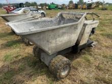 POWER BUGGY WAPB12 CONCRETE BUGGY CONCRETE EQUIPMENT powered by gas engine, 1/4 yard capacity.