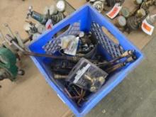 CRATE OF ASSORTED TORCHES & PARTS SUPPORT EQUIPMENT