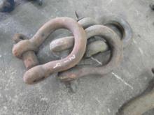 (3) 35 TON SHACKLES SUPPORT EQUIPMENT