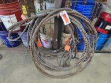 (4) 3/4IN. X 20FT. WIRE ROPER SLINGS W/TAGS SUPPORT EQUIPMENT