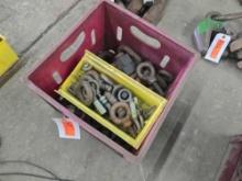 CRATE OF ASSORTED LIFTING EYES SUPPORT EQUIPMENT