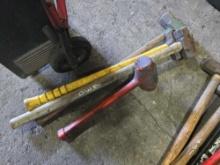 (4) ASSORTED SLEDGE HAMMERS SUPPORT EQUIPMENT