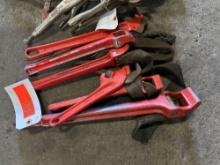 (6) RIDGID STRAP WRENCHES SUPPORT EQUIPMENT