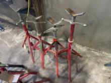 (4) B&B PIPE STANDS SUPPORT EQUIPMENT