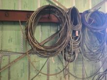 BUNDLE OF PAINT HOSE & BUNDLE OF ELECTRICAL CABLE SUPPORT EQUIPMENT