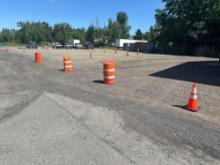 QTY OF CONSTRUCTION CONES AND BARRELS (BEING USED AROUND SALE SITE) SUPPORT EQUIPMENT