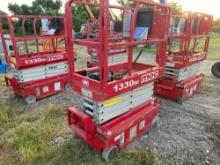 2018 MEC 1330SE SCISSOR LIFT SN:16302607 electric powered, equipped with 13ft. Platform height,