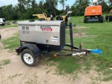 2017 LINCOLN V500 WELDER SN:U0170300208 powered by diesel engine, equipped with 500AMPS, trailer