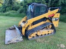 2017 CAT 299D2 RUBBER TRACKED SKID STEER SN:FD204057 powered by Cat diesel engine, equipped with