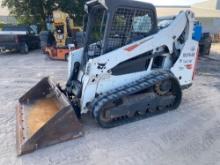 2017 BOBCAT T590 RUBBER TRACKED SKID STEER SN:ALJU24700 powered by diesel engine, equipped with