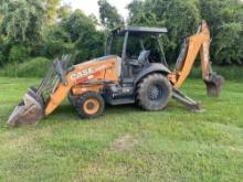 2017 CASE 580N TRACTOR LOADER BACKHOE SN:PHC740605 4x4, powered by diesel engine, equipped with