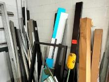 QTY OF DOOR FRAME PIECES, SWEEPS, THRESHOLDS SUPPORT EQUIPMENT