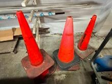 (9) TRAFFIC SAFETY CONES SUPPORT EQUIPMENT