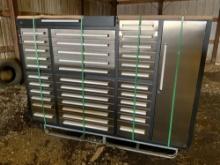 NEW 35-DRAWER STAINLESS STEEL TOOL BOX NEW SUPPORT EQUIPMENT