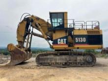 CAT 5130 FRONT SHOVEL SN:5ZL00032 powered by Cat 3508 diesel engine, equipped with Cab, narrow pads,