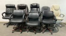(8) Assorted Rolling Office Chairs