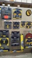 Lot of Various Size/Type Wood, Fiber Cement, Metal, Chainsaw, Composite Material Sawblades