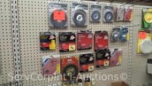 Lot of Various Wire Wheels, Grinding Wheels, Wire Cup Brushes, Screw Starters, Combination Drill
