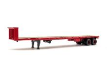 2-Axle Flatbed Trailer - Red