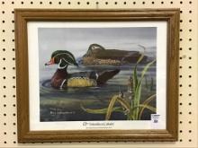 Framed Wood Duck Print "Woody's &