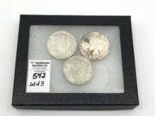 Lot of 3 SIlver Peace Dollars Including