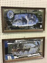 Lot of 2 Framed Adv. Pabst Blue Ribbon-