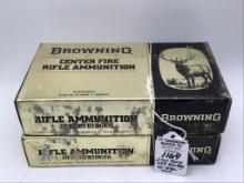 2 Full Boxes of Browning 338 Win Mag Catridges