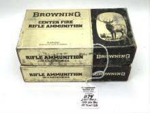 2 Full Boxes of Browning 338 Win Mag Cartridges