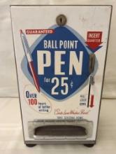 COIN OPERATED BALL POINT PEN VENDING MACHINE