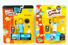 Lot of (2) The Simpsons "Moe" World of Springfield Interactive Figure
