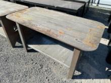 118 30in x 57in Welding Table with Shelf