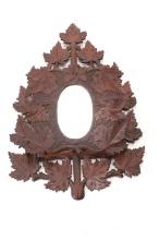 Black Forest Walnut Floral Mirror Mail Slot