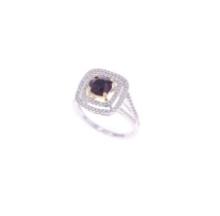 1.03ct Spinel VS2 Diamond 18k Two Tone Gold Ring