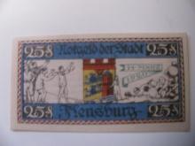 Foreign Currency: 1920 Germany 25 Pfennig Notgeld (UNC)