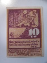 Foreign Currency: 1921 Germany 10 Pfennig Notgeld (UNC)