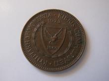 Foreign Coins: 1973 Cypress 5 unit coin