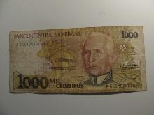 Foreign Currency: Brazil 1,000 Cruzados