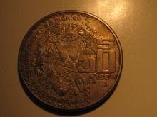 Foreign Coins: 1984 Mexico 50  Pesos big and heavy coin