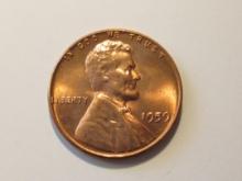 US Coins: 1xBU/Clean 1959 penny