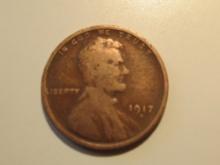 US Coins: 1x1917-D Wheat pennies