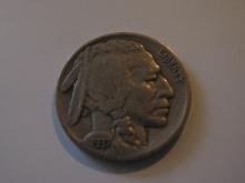 US Coins: 1x1937 Buffalo Nickel