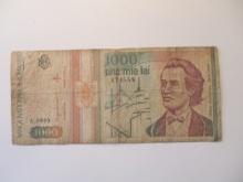 Foreign Currency: Romania 1,000 Lei