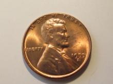 US Coins: 1xBU/Clean 1955-S Wheat penny